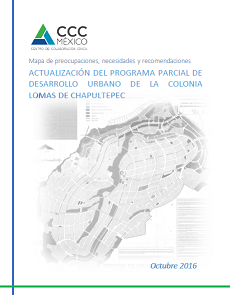 Programa parcial de desarrollo urbano de la colonia Lomas de Chapultepec